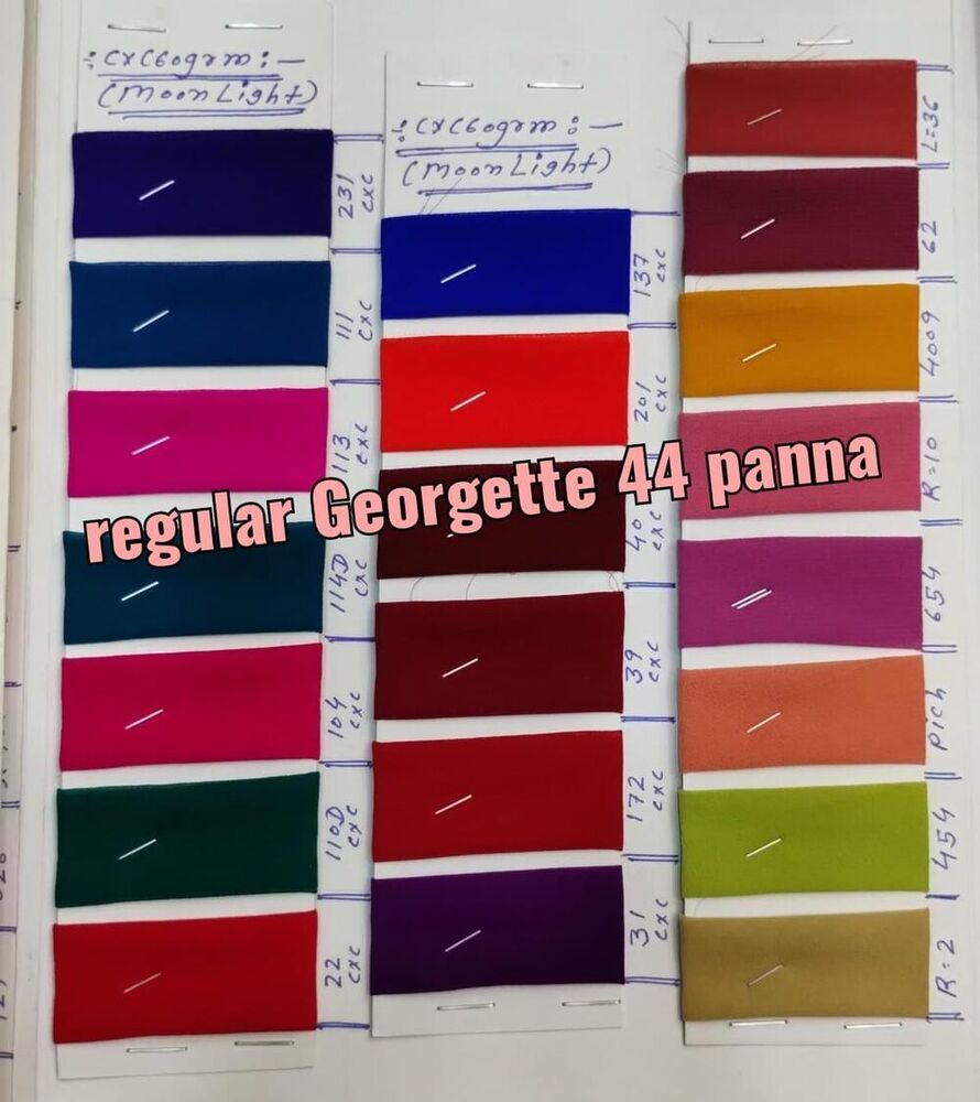 Premium Fox Georgette Plain Fabric Lightweight & Elegant for Sarees and Dresses