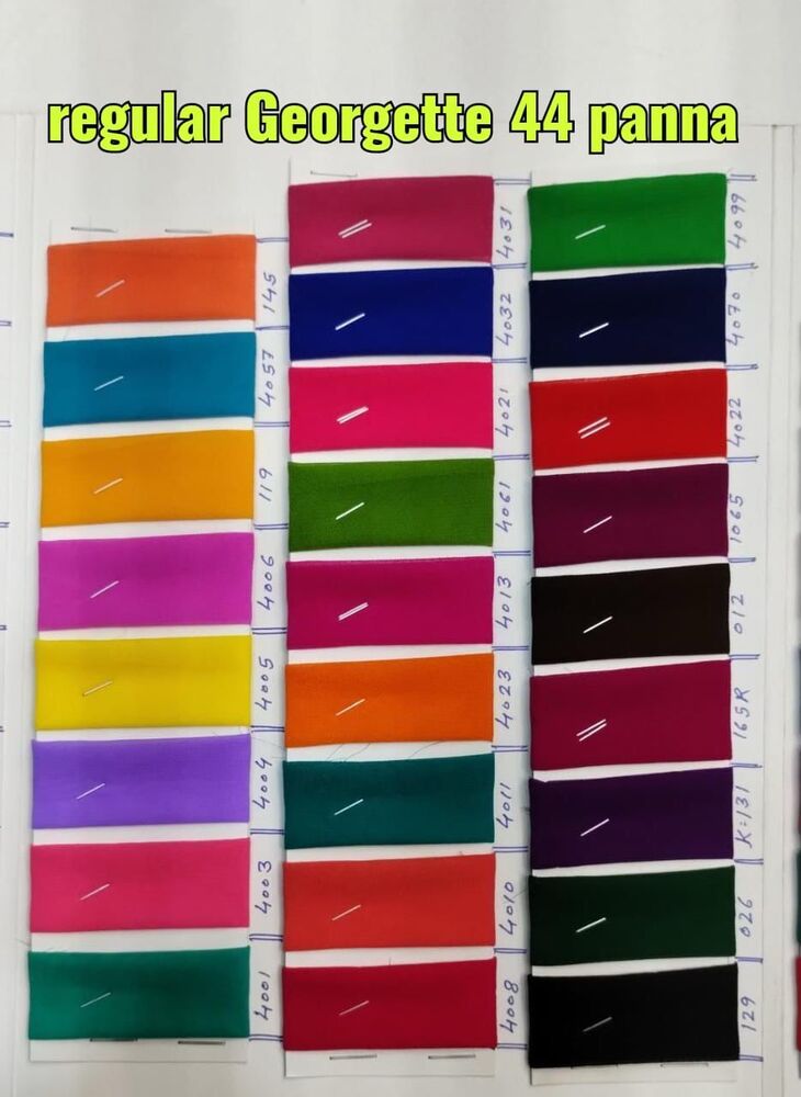 Premium Fox Georgette Plain Fabric Lightweight & Elegant for Sarees and Dresses