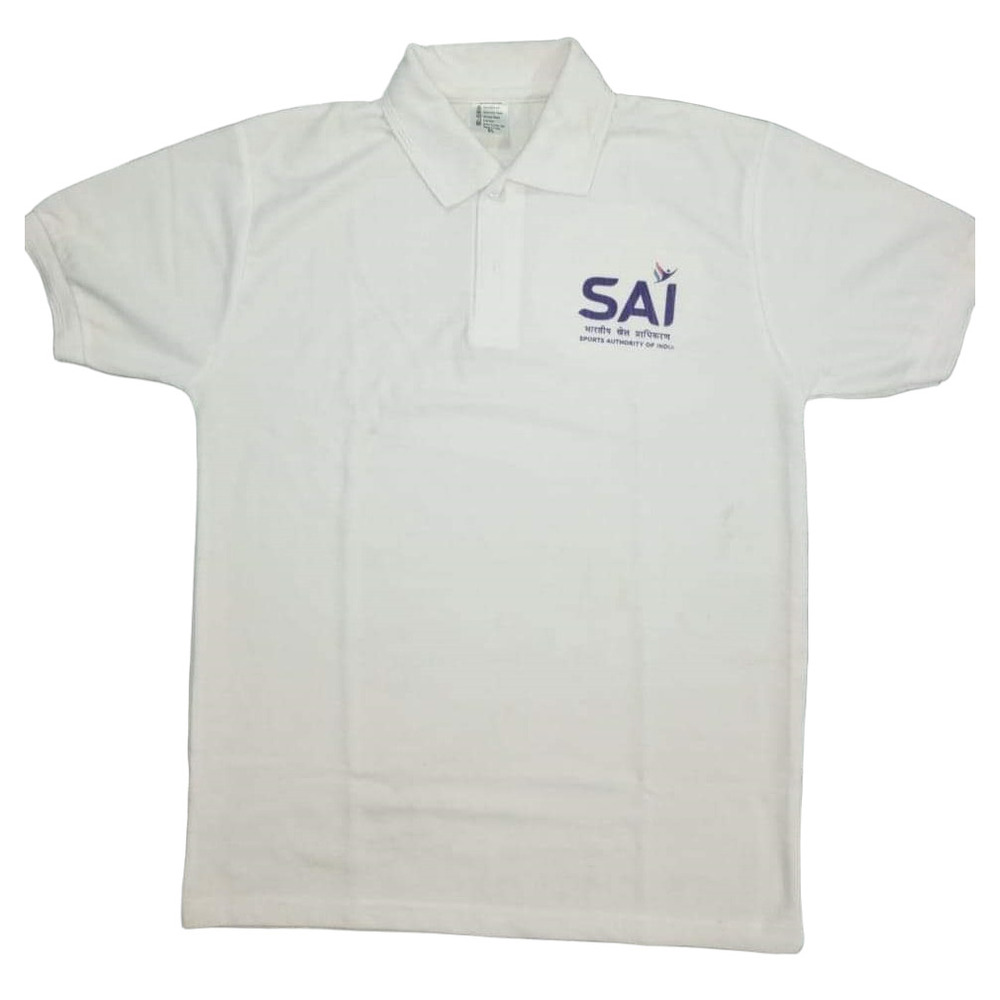 White Sai Sports T-Shirt - Age Group: Adults