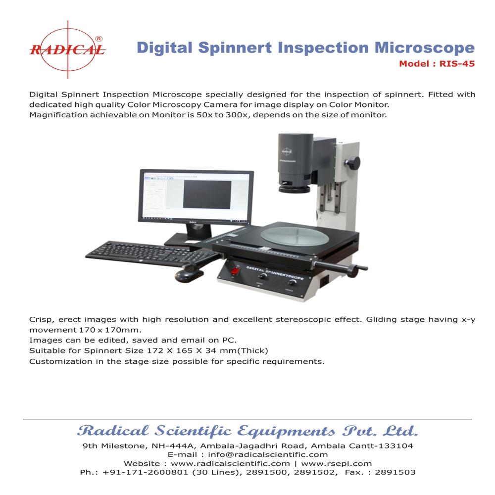 Digital Spinneret Inspection Microscope RIS-45