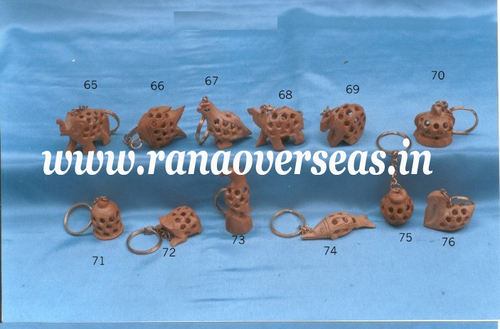 Brown Wooden Under Cut Key Chains