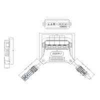TUV Certified 1500VDC 4 Rail Solar Module Junction Box