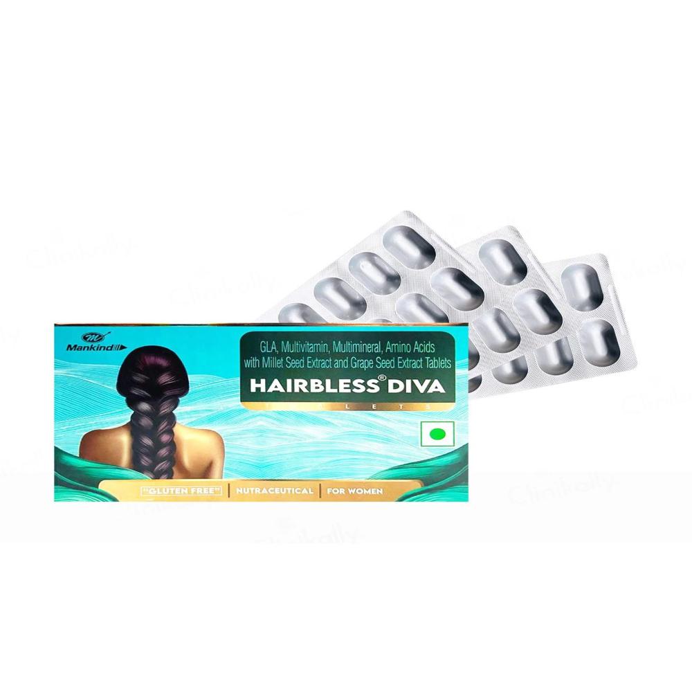 Hairbless Diva Nutraceutical Tablet for Women