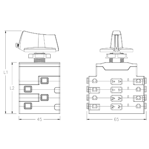 TUV Certified 2 4 6 8 Pole DC Isolator