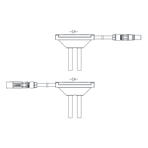 NSPV EC03 Solar Panel Stage Side Connector Glass to Glass