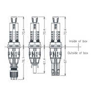1500VDC 50A Panel Fuse Connector Solar Fuse Connector for Solar Combiner Box