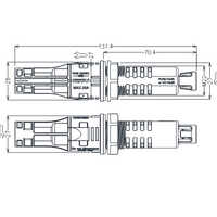 1500VDC 50A Panel Fuse Connector Solar Fuse Connector for Solar Combiner Box