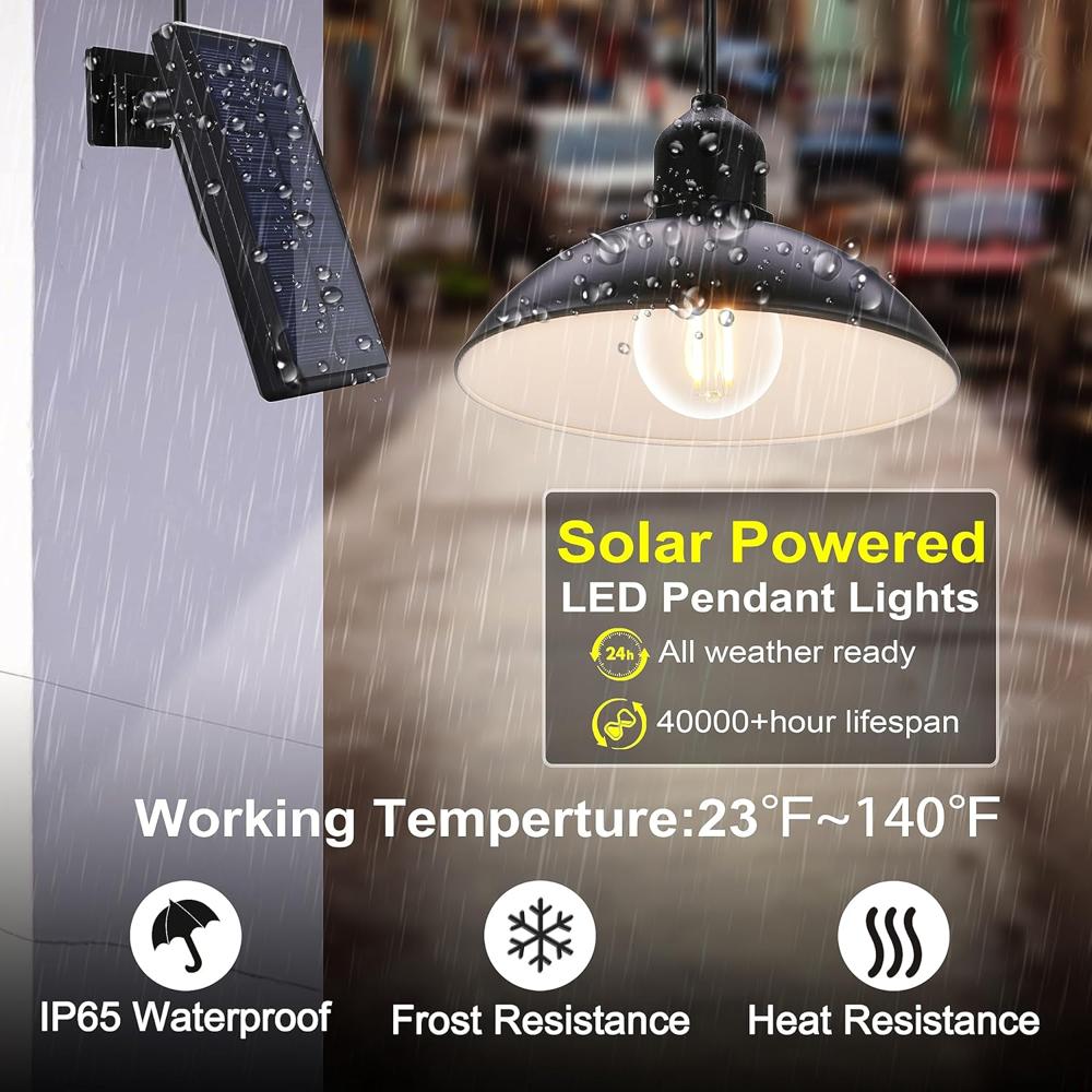 Double Head Solar Pendant Lights