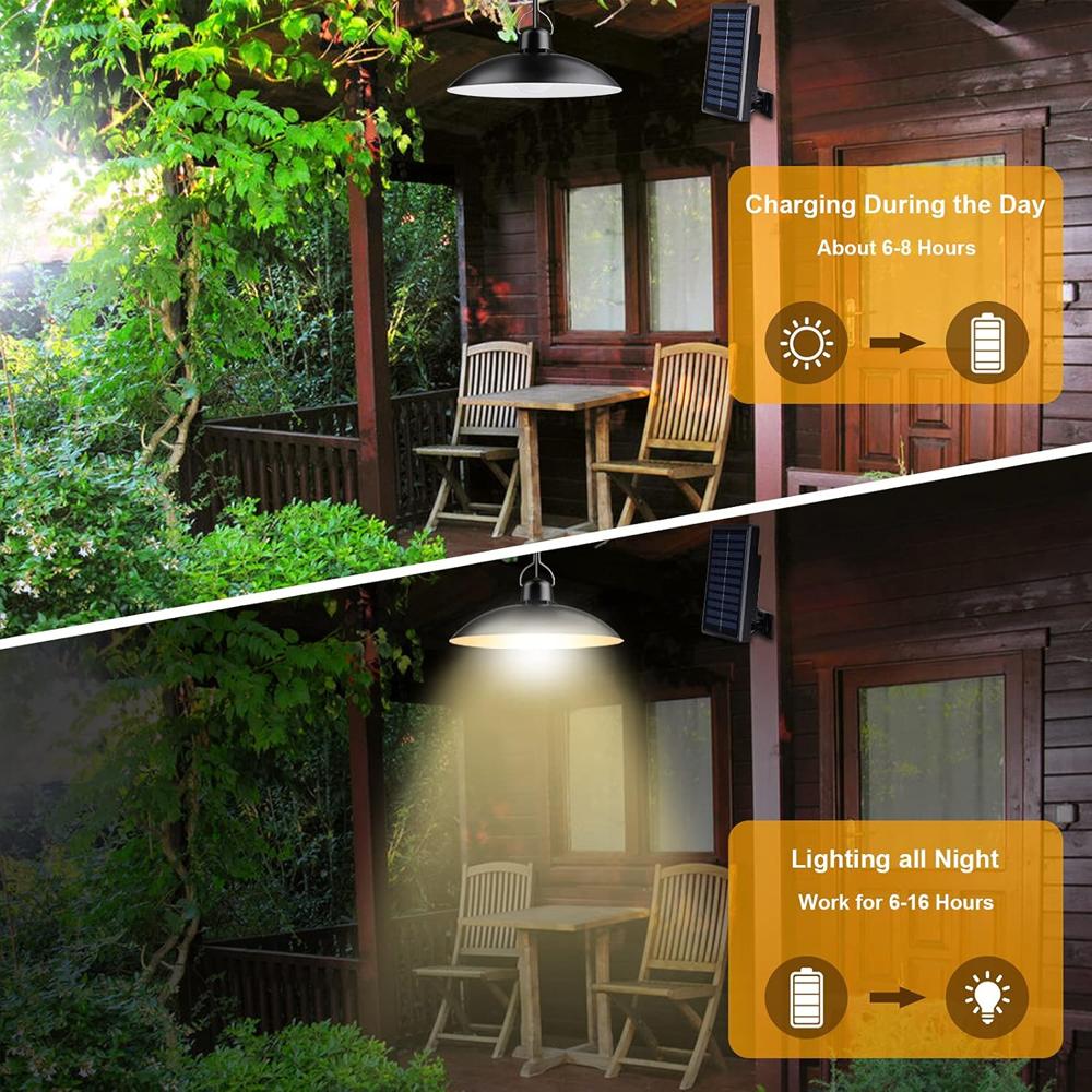 Double Head Solar Pendant Lights