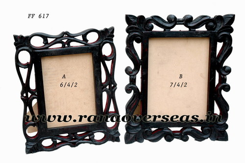 Wooden Photo Frame - Brown, 5-7 Inch | Thread Sewn Binding, Wooden Cover, Offset Paper
