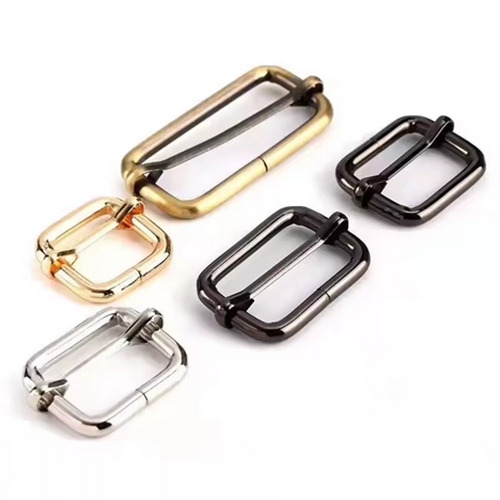 Metal Rectangle Adjustable Slide Tri-Glides Buckle Pets Collar Strap Webbing Triglide Slider Buckles