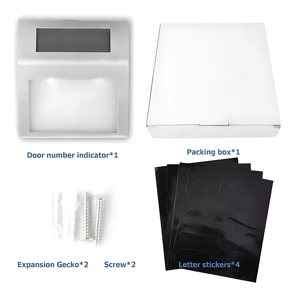 Solar-Powered LED House Number Light