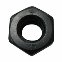 Mild Steel Hex Nut - M16 To M125, Metallic Grey, Iso Metric Threaded, Rustproof Surface