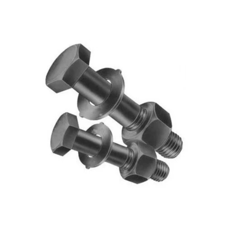 MS HSFG Bolts - EN8, EN18, IS 4140, B7 Material, M16-M64, Hexagon Head, Full & Half Thread, 34-38 HRC Hardness