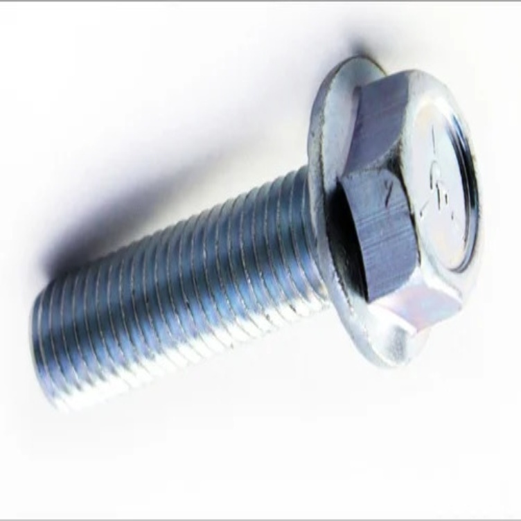 Ss Flange Bolt - SS 304 Stainless Steel M5 x 10-50mm Fully Threaded Hexagonal Flange Head Mirror Polished Integral Flange Washer