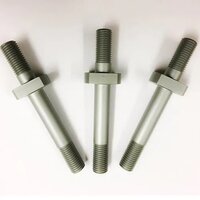 Mild Steel Studs - M6 To M100 Diameter, Silver/grey, High Tensile Zinc Plated, Full & Half Thread
