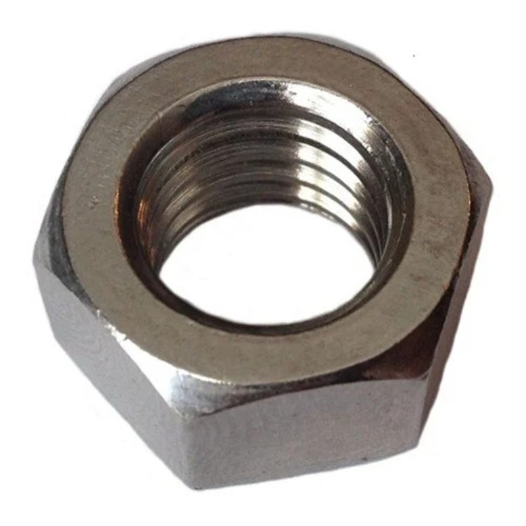Stainless Steel Hex Nuts - M3 to M100 Nickel Finished, Corrosion Resistant, Metric Thread