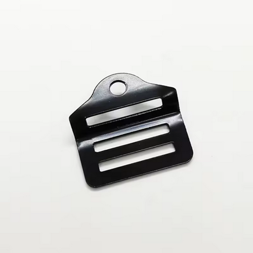 Zinc Alloy Black Trapezoidal Buckle Three-Slider Webbing Adjuster Metal Adjustable Sliding Buckle Hardware Suitable for Backpack Shoulder Straps