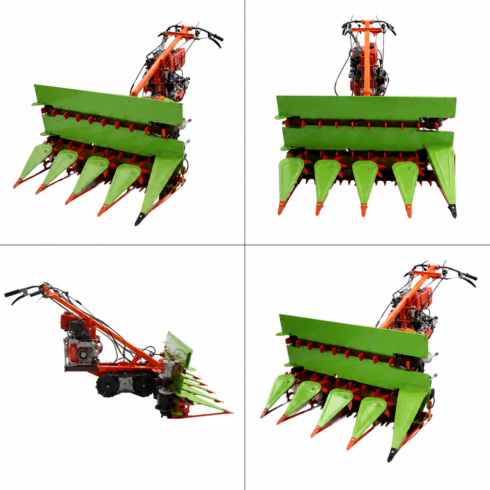 5Hp Diesel Power Reaper - Color: Green