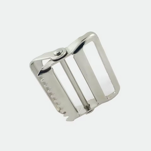 High-quality thick-plated metal double-needle four-position vest strap buckle Metal adjustable buckle suitable for luggage belts