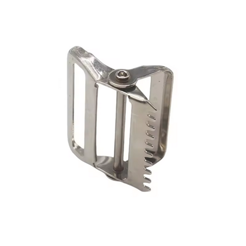 High-quality thick-plated metal double-needle four-position vest strap buckle Metal adjustable buckle suitable for luggage belts