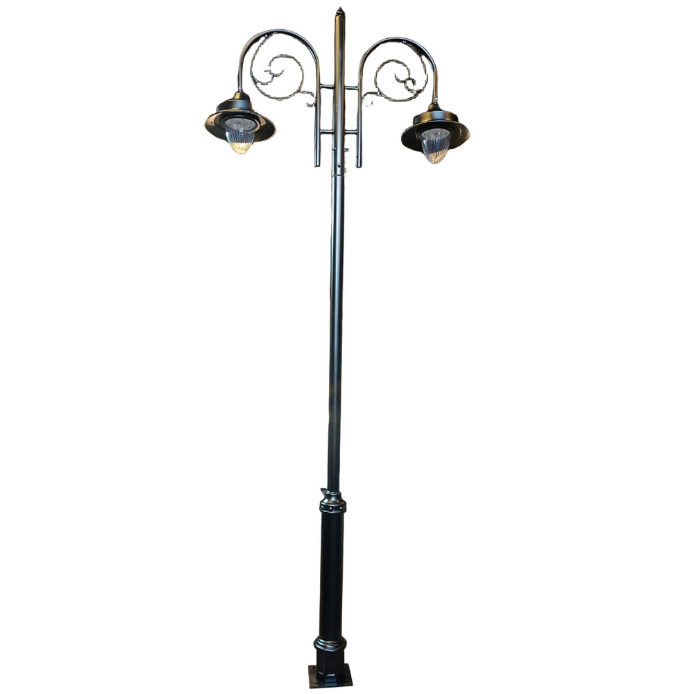 4 Mtr Decorative Pole Double Arm And Light - Features: High Quality