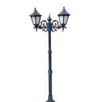 8 Feet Aluminum Pole Double Arm Light - Features: Durable