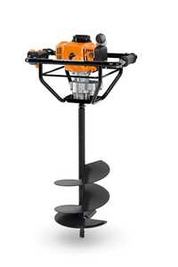Bt 230 Petrol Earth Auger - Cast Iron, 220-240 Volt, Black & Orange | Electric Start, Metal Blade Cutter, Loop Handles, Manual Control