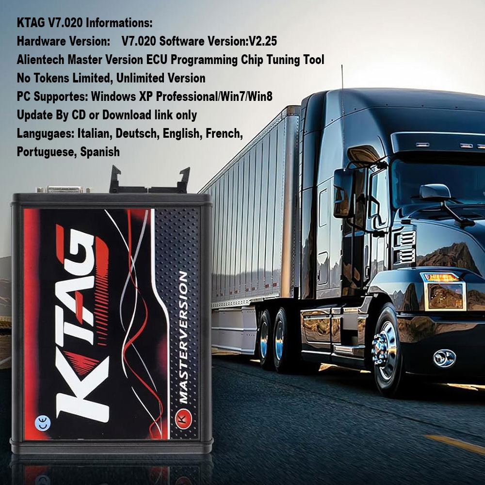 Ktag Ecu Programming - Color: Black With Red Accents On The Housing And Connectors