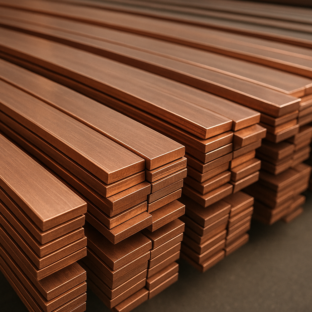Industrial Copper Flat Bar - Grade: Various Grades Available