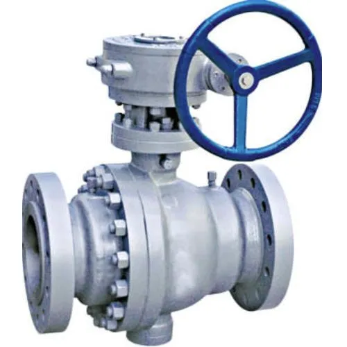 Gear Operated Ball Valve - Color: Silver