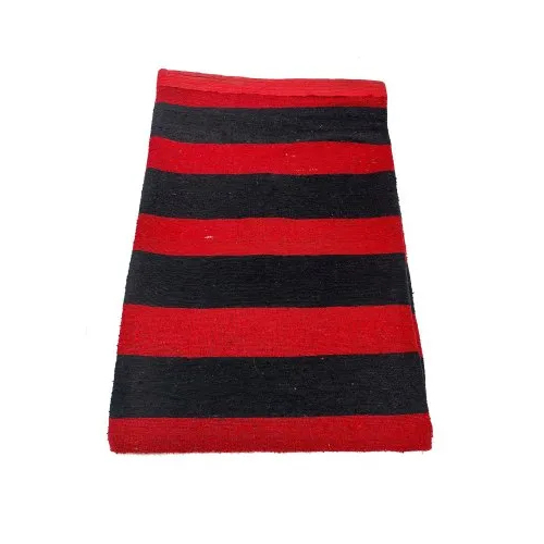 Red Black Durrie - Color: Multicolor