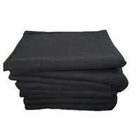 Black Milange Blanket - Material: Wool