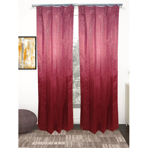B Texture Curtain - Color: Maroon