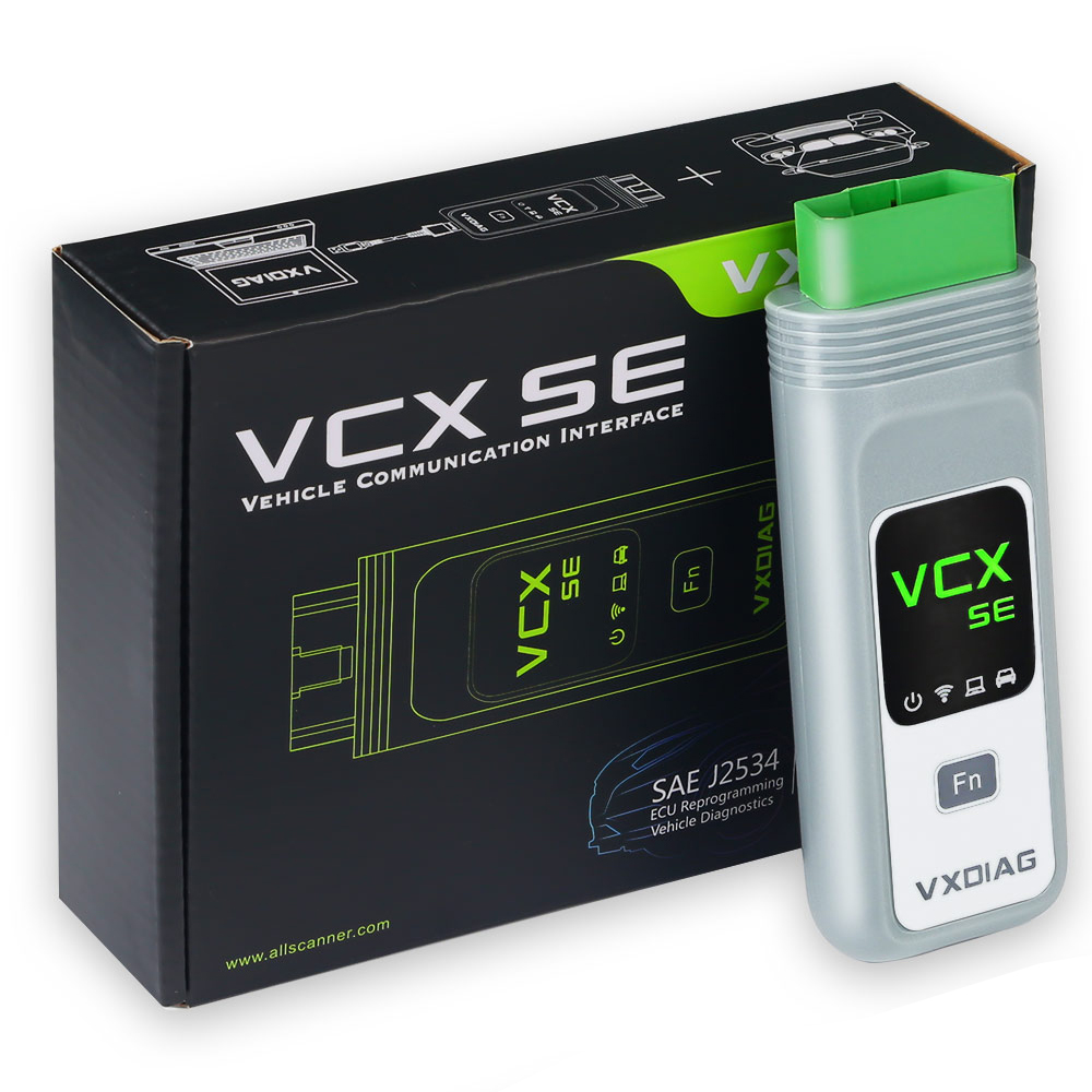 Vxdiag Vcx Se Pro Car Scanner - Color: Black With Gray Or Metallic Accents.