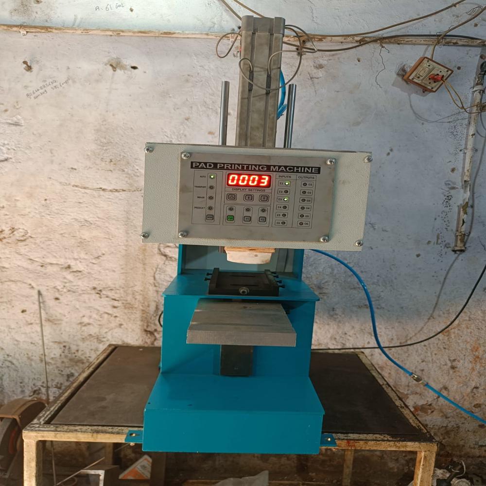 Pad Printing Machine - Metal, 545mm X 365mm X 510mm, Green | Pad Printing Technology, Low Noise, Compact Design, Easy Controls, Single-color Printing