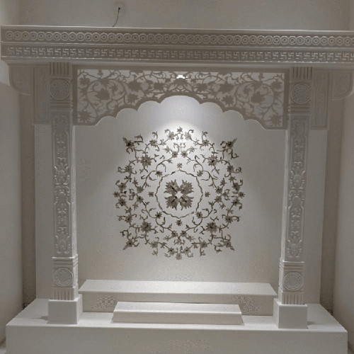 White mandir for home