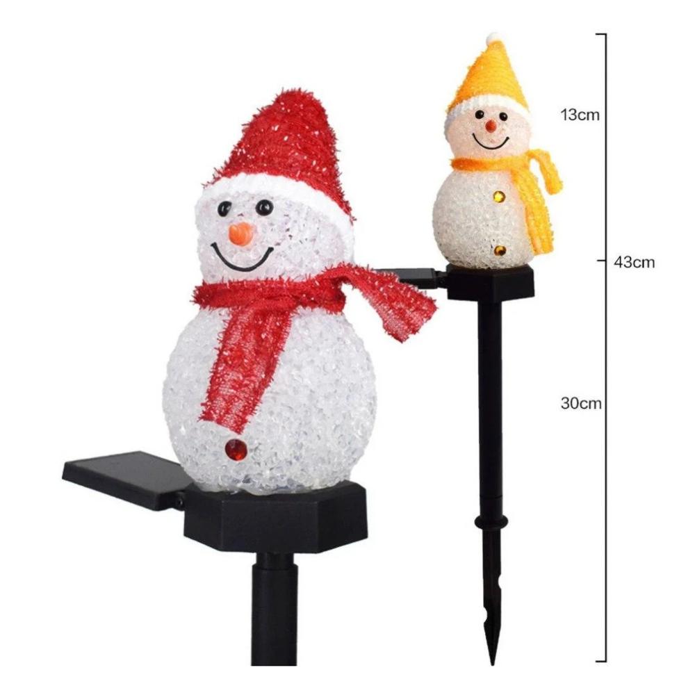 Solar Snowman Garden Light