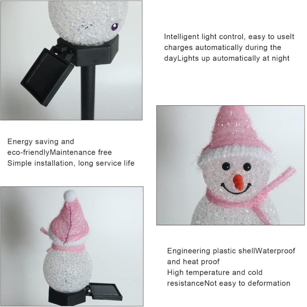 Solar Snowman Garden Light