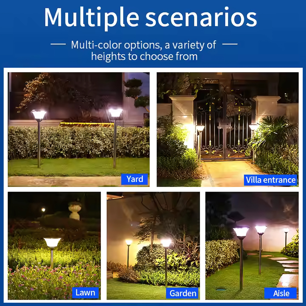 Solar Bollard Garden Light