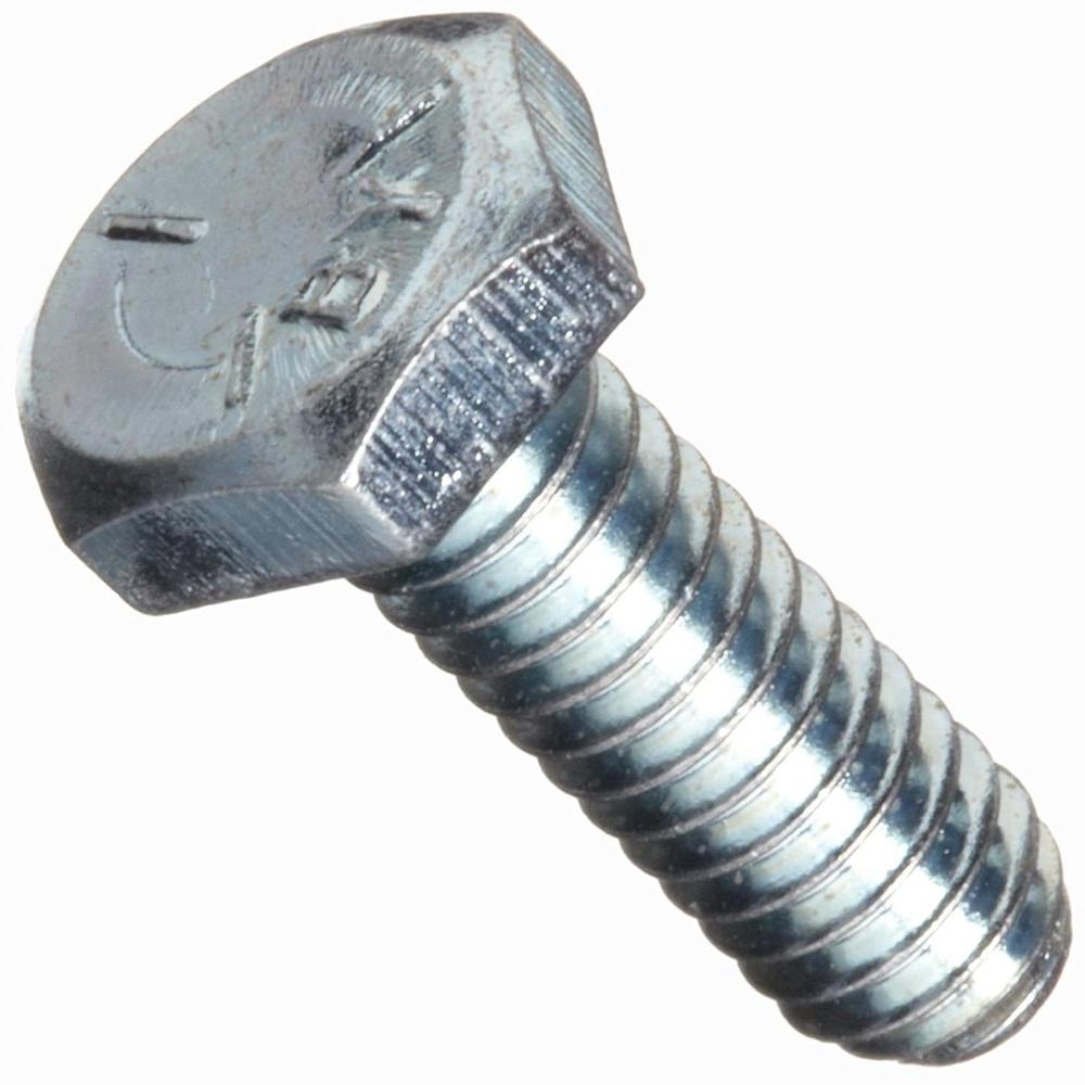 Ms Full Thread Zinc Plate Hex Bolt - Color: Whie/trivalent Blue/yellow/green Passivated