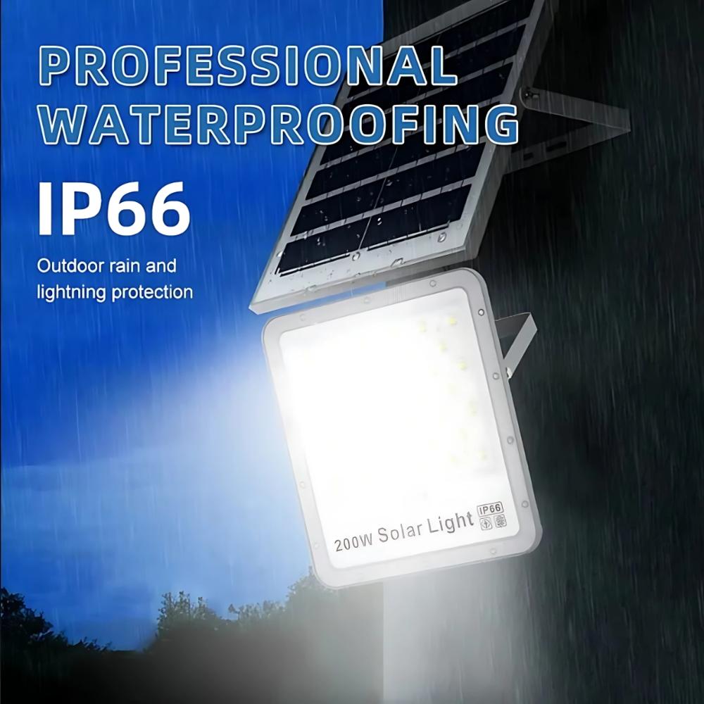 200W Solar Flood Light for Outdoor