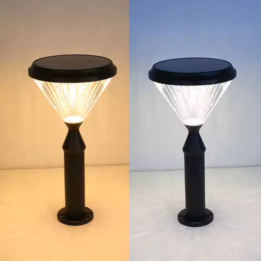 Premium Solar Bollard Light For Pathway - Color: White