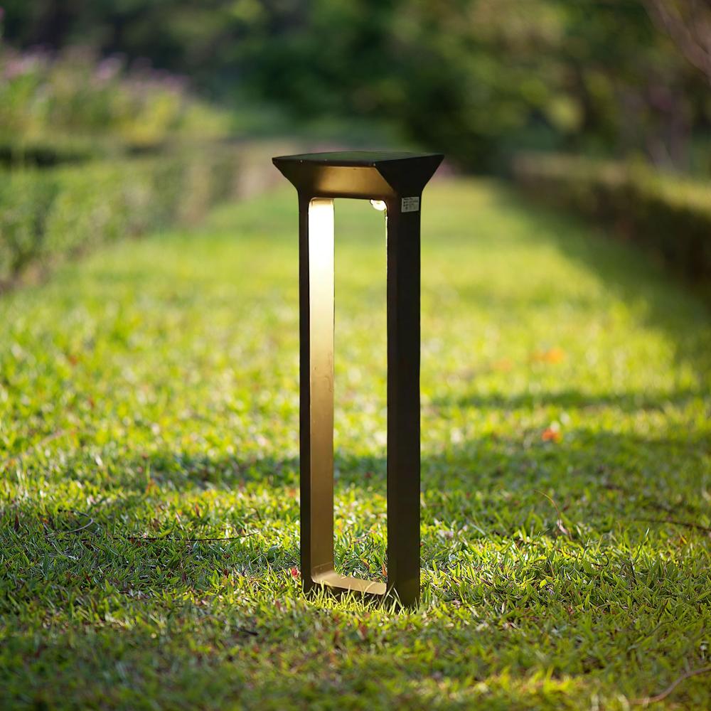 Modern Solar Lawn Bollard Light