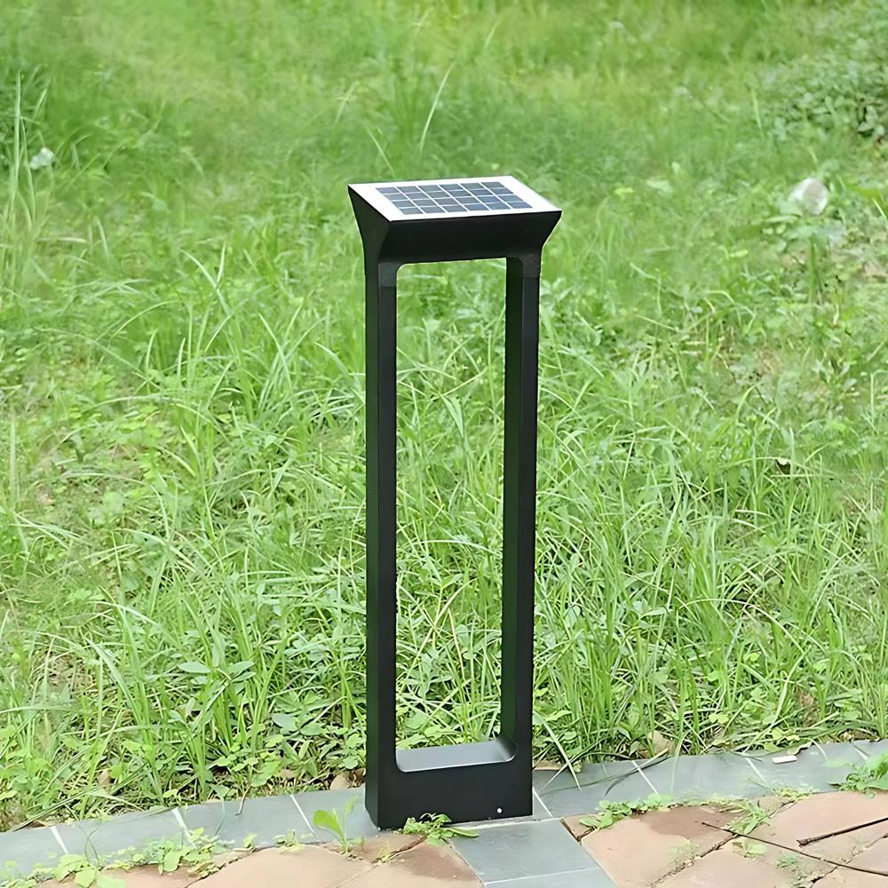 Modern Solar Lawn Bollard Light