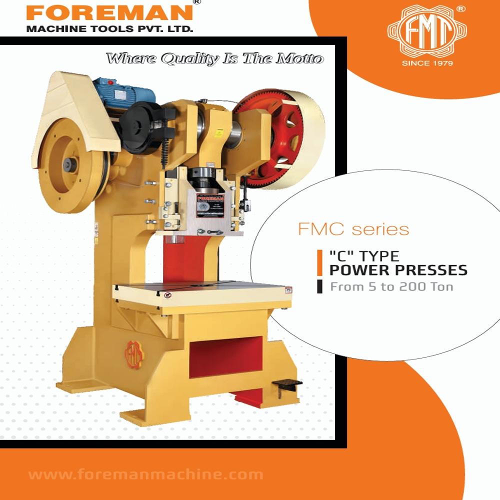 Fhc-20 C Type Hydraulic Power Press - Material: Mild Steel