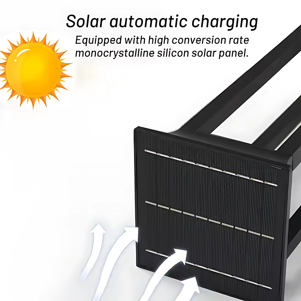 Premium Solar-Powered Square Bollard Light