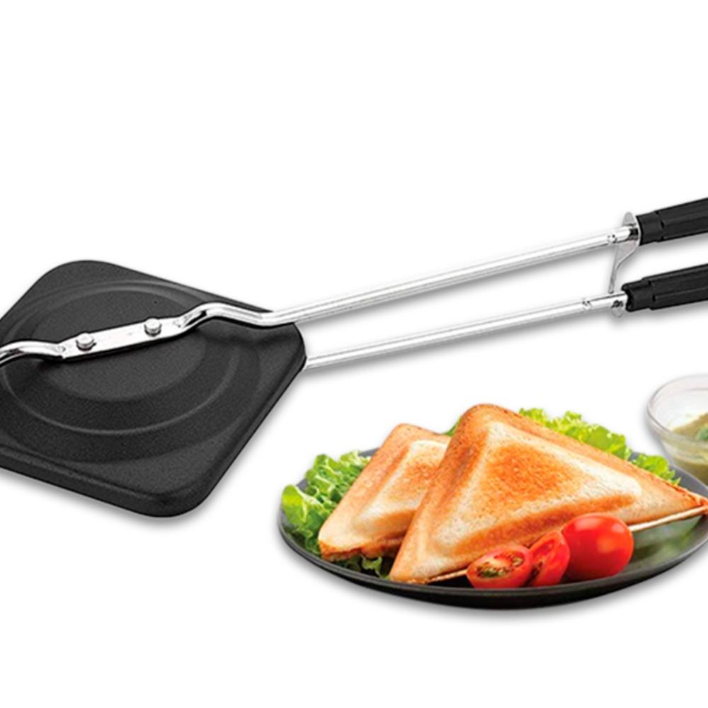 Gas Toaster - Ms Material, Standard Size, Sleek Black Finish | Efficient 110-215 Volt Range, Versatile For Home And Commercial Use