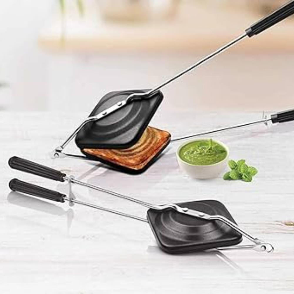 Gas Toaster - Ms Material, Standard Size, Sleek Black Finish | Efficient 110-215 Volt Range, Versatile For Home And Commercial Use