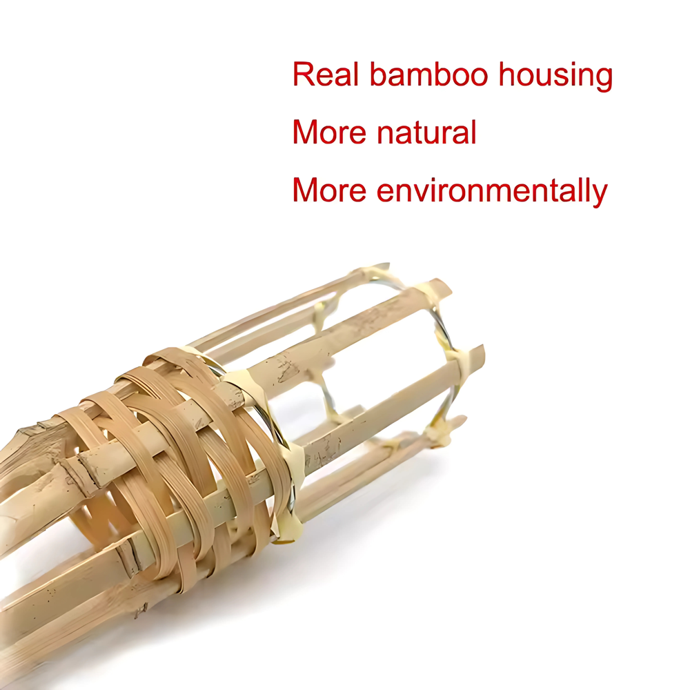 Solar Bamboo Tiki Torch Light